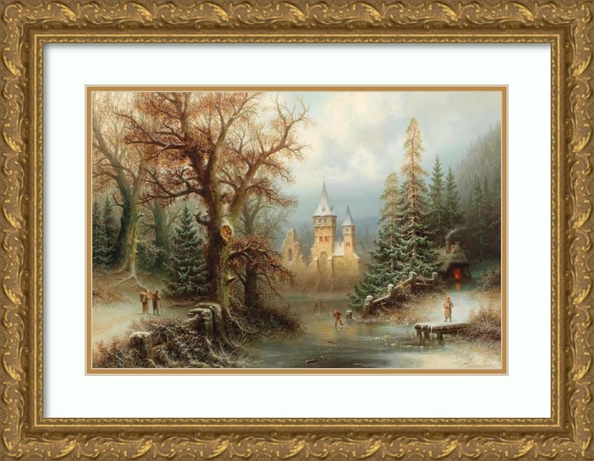 Amazon.com: ArtDirect Albert Bredow 18x13 Gold Ornate Frame and