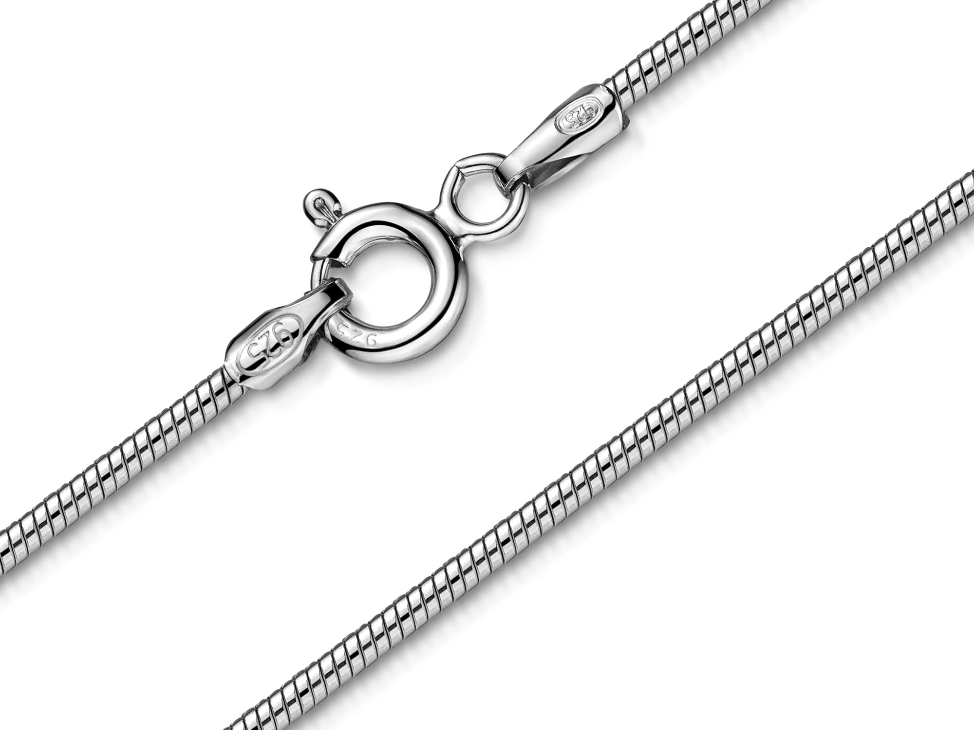 Schlangenkette 1,4mm - 925 Silber - Länge wählbar 40-100cm