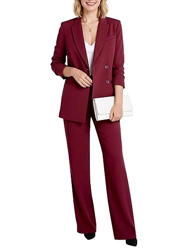 Women's Two Piece Sets Pants Suits Dressy Business Casual Outfits