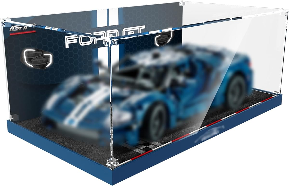 Vitrina de acrílico para modelo de coche Ford GT Lego 42154; SÓLO vitrina, el modelo NO incluido
