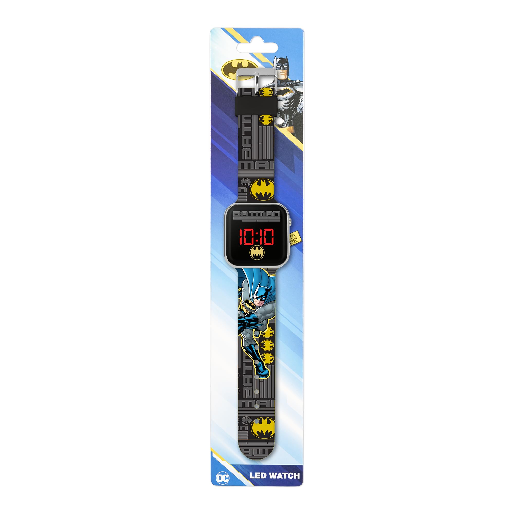 Batman Reloj Digital de Cuarzo para niño Correa Silicona BAT4864 Negro
