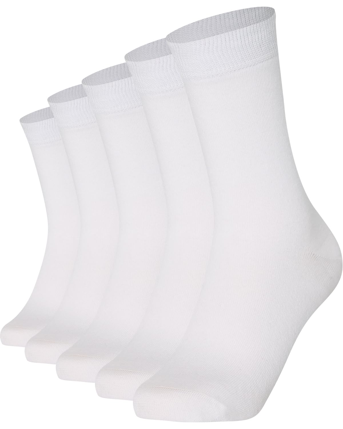 Mysocks Unisex Extra Fine Combed Cotton Crew Socks |5 Pairs Set | Seamless Toe | Make Your Steps Enjoyable