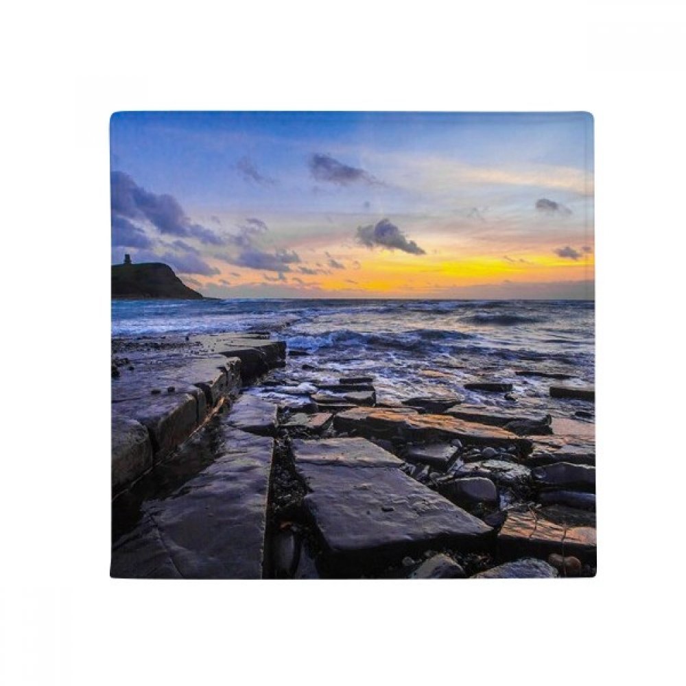 Tapis nature Ocean House antidérapant pour entrée cuisine et espace animaux domestiques 60x60