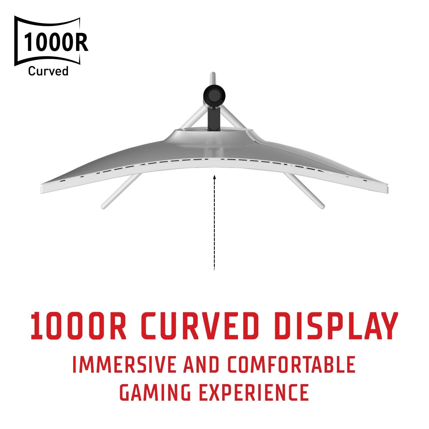 Itek Monitor GGC – 27" zakrzywiony 1000R, 2560x1440, VA, 240Hz, 16:9, 1ms OD, 2 x HDMI, DP, Type-C, USB, HDR 100, Adaptive Sync.