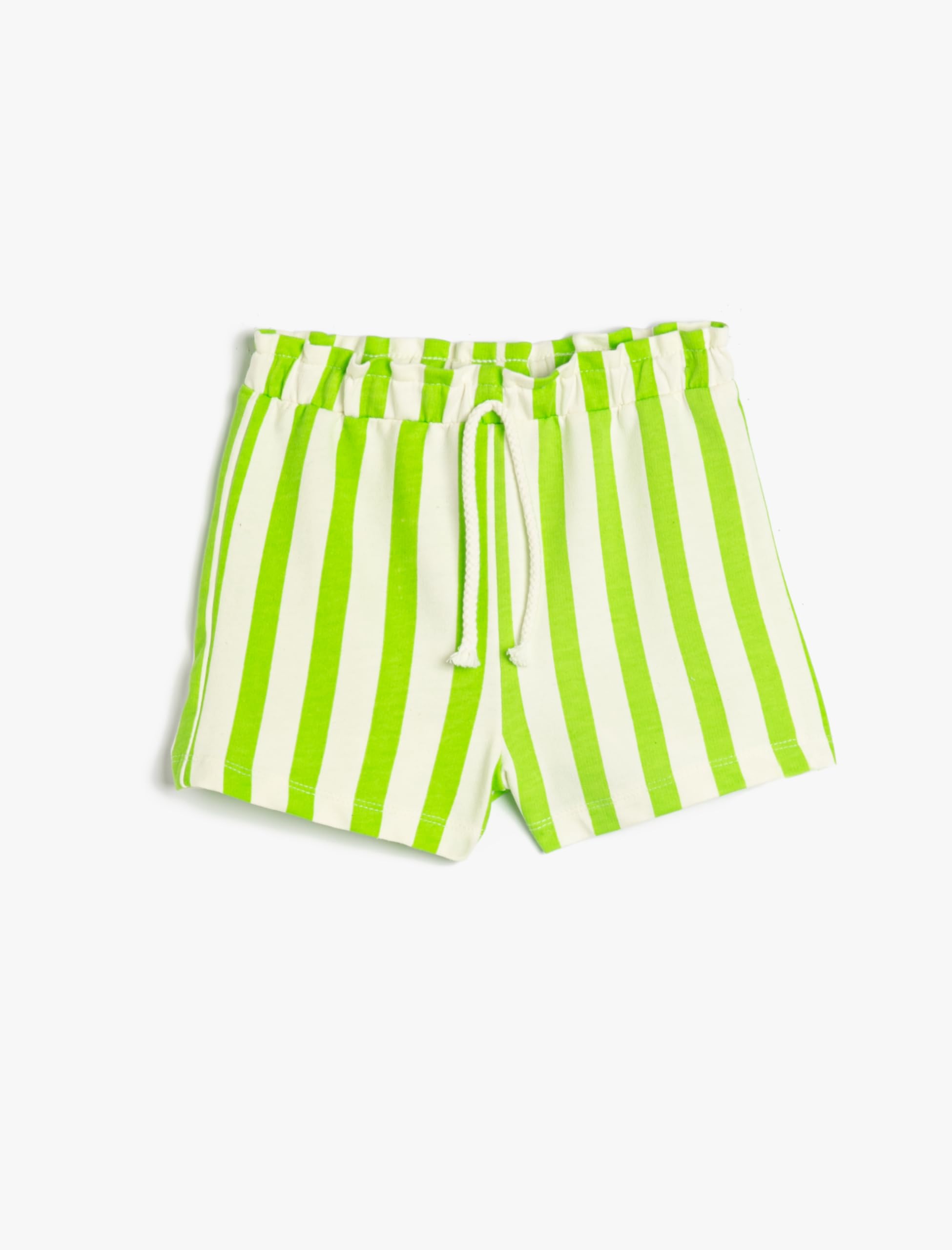 Pantaloncini In Cotone Per Bambine Koton - Vita Elastica, Design Texture, Lavabile In Lavatrice - Foto 5