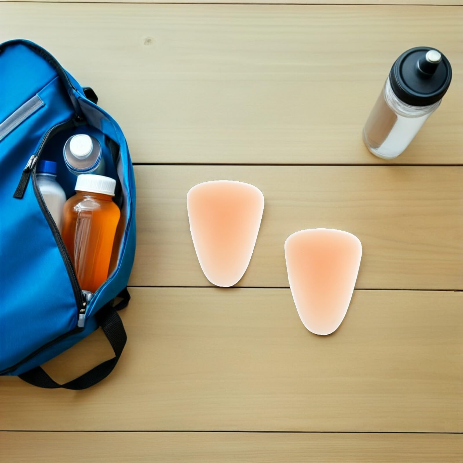 Ginocchiere in Silicone per Ginocchio 4 Pezzi Beige Assorbimento D'urto e Vestibilità Aderente per Skateboard e Piste di Pattinaggio All'aperto