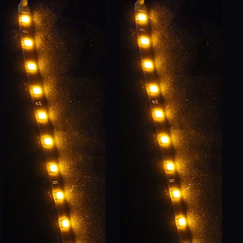 Miniatura 3 de Esupport - Tira flexible de luces para auto, 8 unidades, 30 cm11.8 pulgadas, 15 Ledes, SMD, resistente al agua