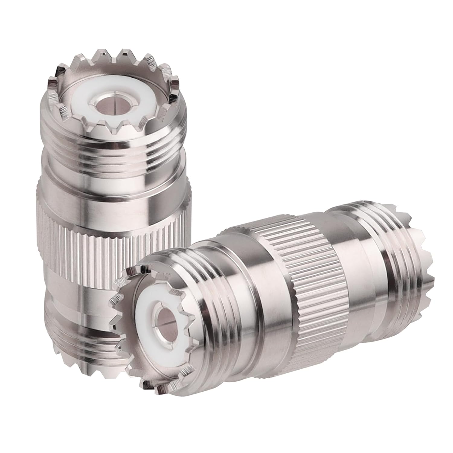 10 Pack UHF PL259 Connector Adapter UHF SO239 Female to Female Coaxial Cable Adapter PL-259 Female Connector