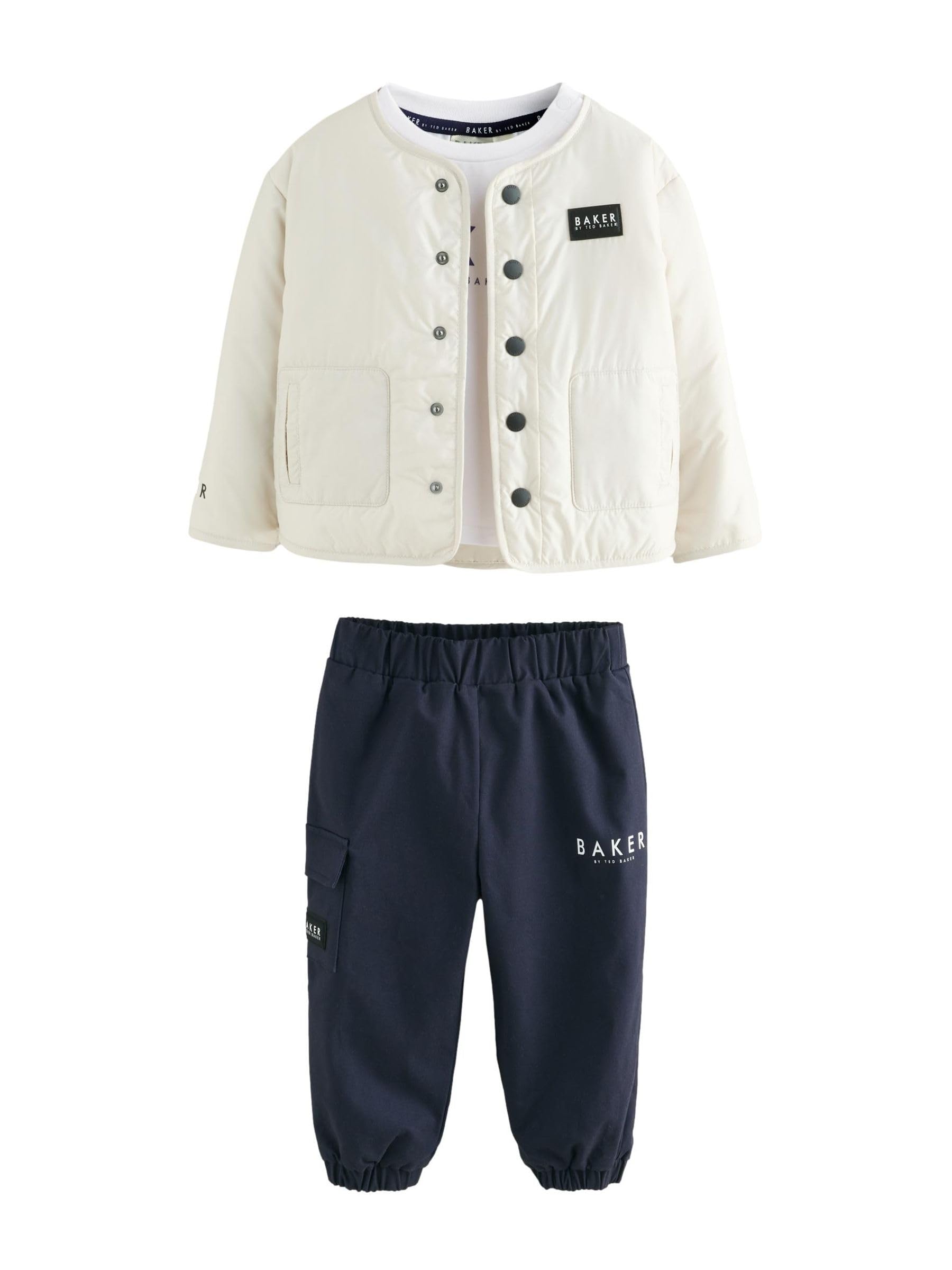 Baby Jungen Bomberjacke, T-Shirt und Jogginghose, Set