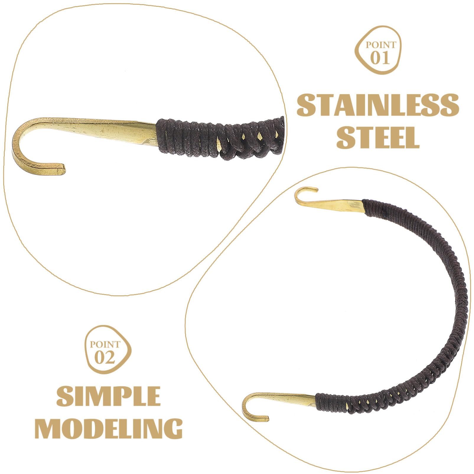 MAGICLULU Poignées de Théière Faciles à Installer et Pratiques pour Théière en Céramique en Rotin Lot de 4 Pièces Adaptées pour Anse de 11 à 12 Cm