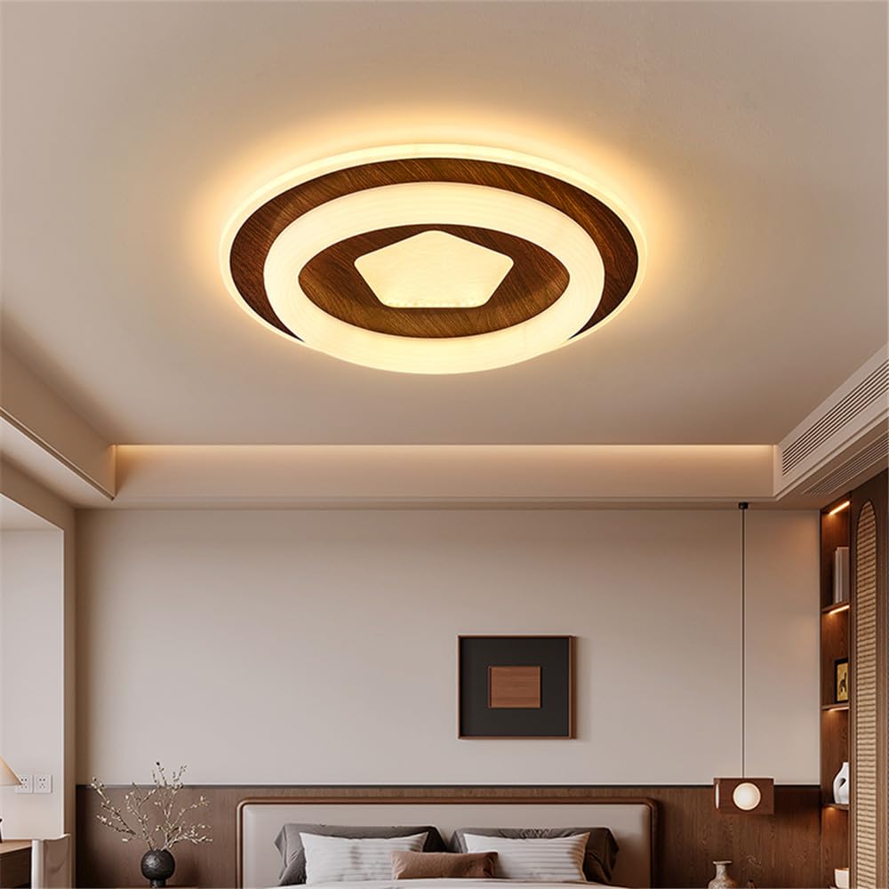 KXEcoLife Nordic LED Ceiling Lamp Contemporary Simplicity Art Living Room Restaurant Bedroom Study Children's Corridor Balcony Lights (3851B D50CM)