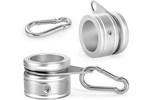 Aluminum Flag Pole Rings Tangle Free Swivel Mount Hardware Kit