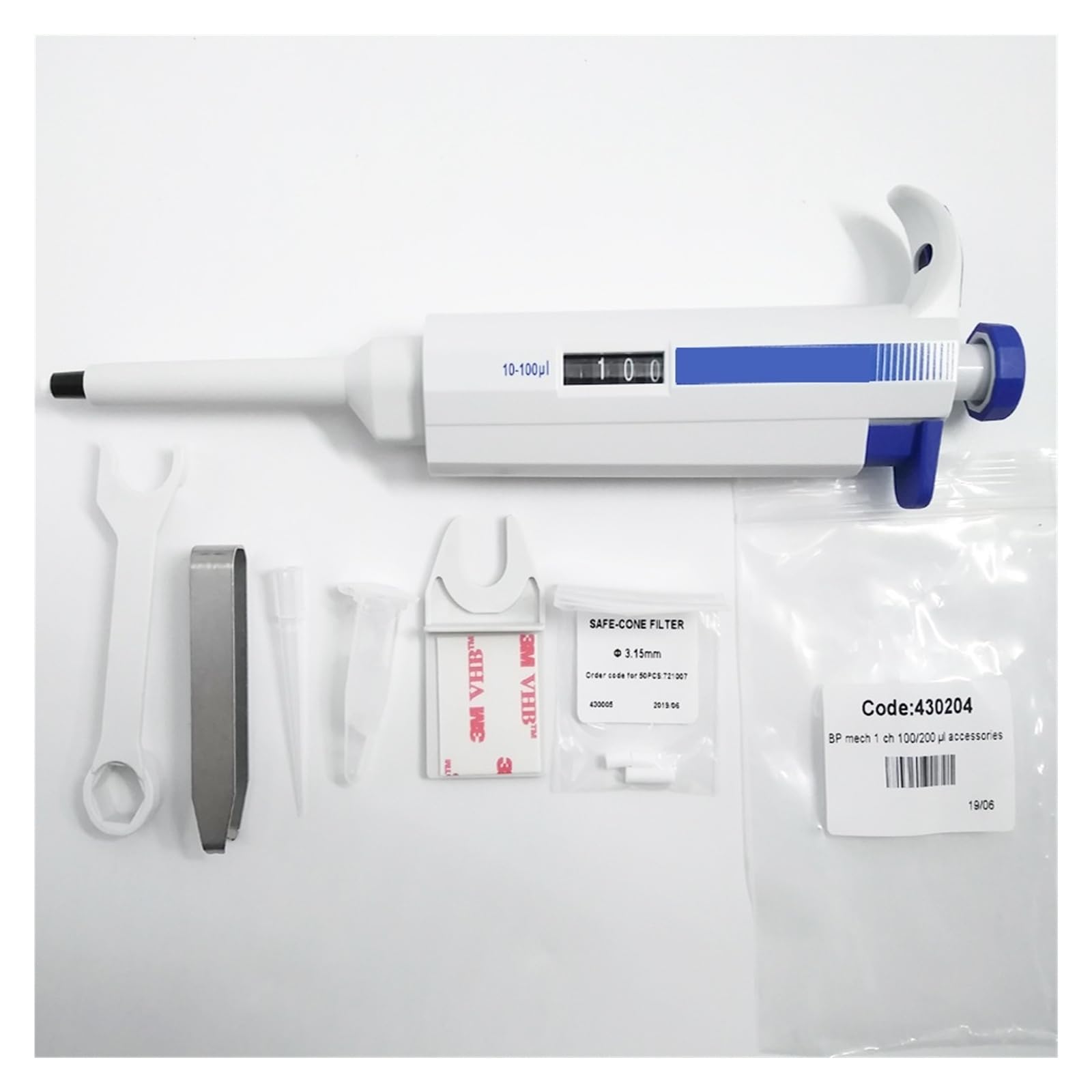 Labor-Mikropipette for Labor, 0,1 μl–10.000 μl, manuell verstellbare Einkanalpipette, 10 ml Zur Prüfung der Wasserqualität(1000-5000ul)