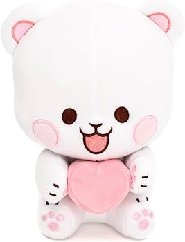 Amazon.com: Milkmochabear Milk Sitting Plush with Magnetic Heart 8