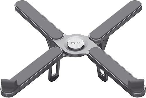 Miniatura 10 de Trust Macy - Soporte plegable para laptop, 17.3 pulgadas, aluminio, plegable, 7 niveles, altura ajustable para equipos de oficina en casa, MacBook