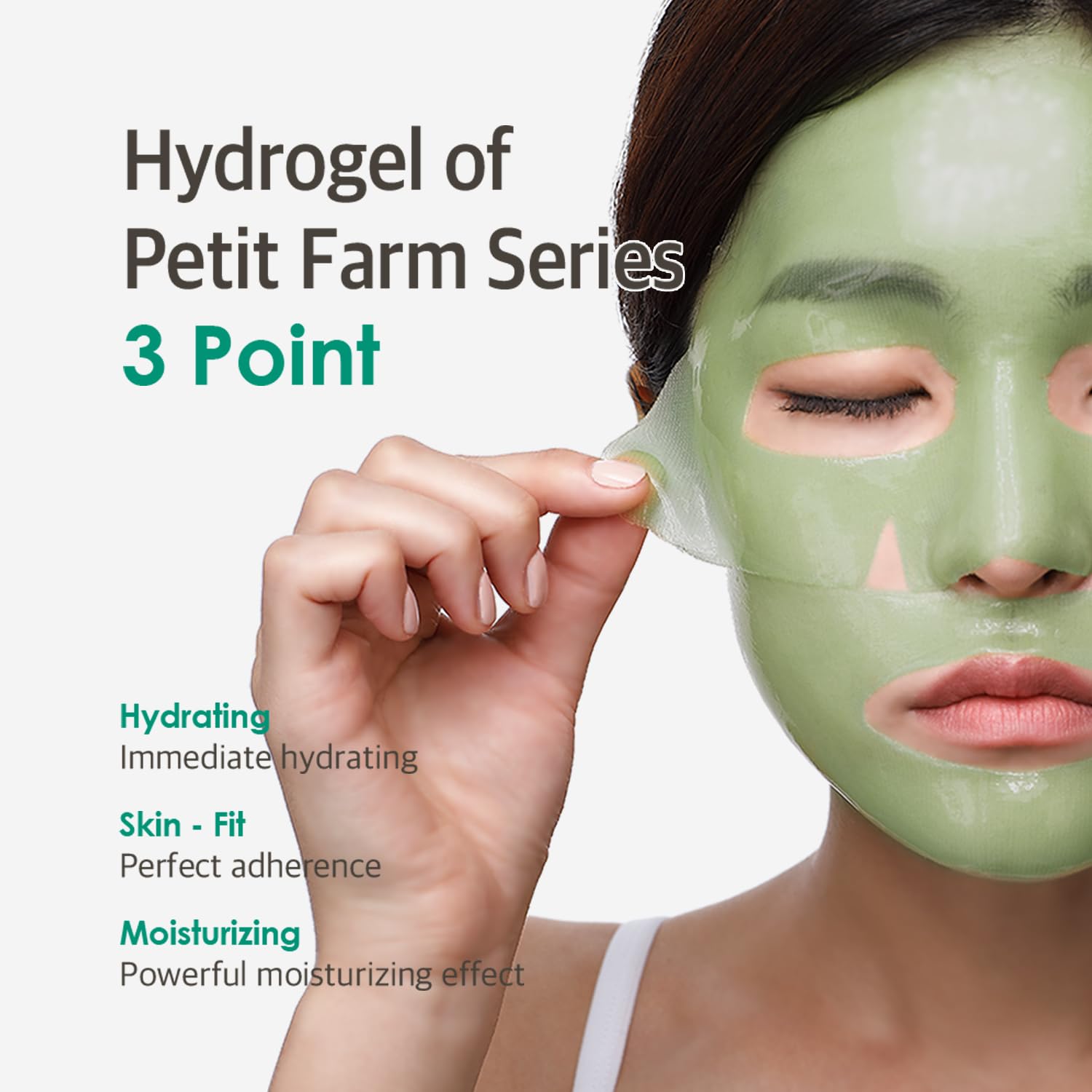 Petitfee Artichoke Soothing Hydrogel Face Mask 5ea - Soothing Facial Mask with Artichoke, Mugwort, Cabbage, Broccoli Extracts, Hydrating, Calming Care - Image 8