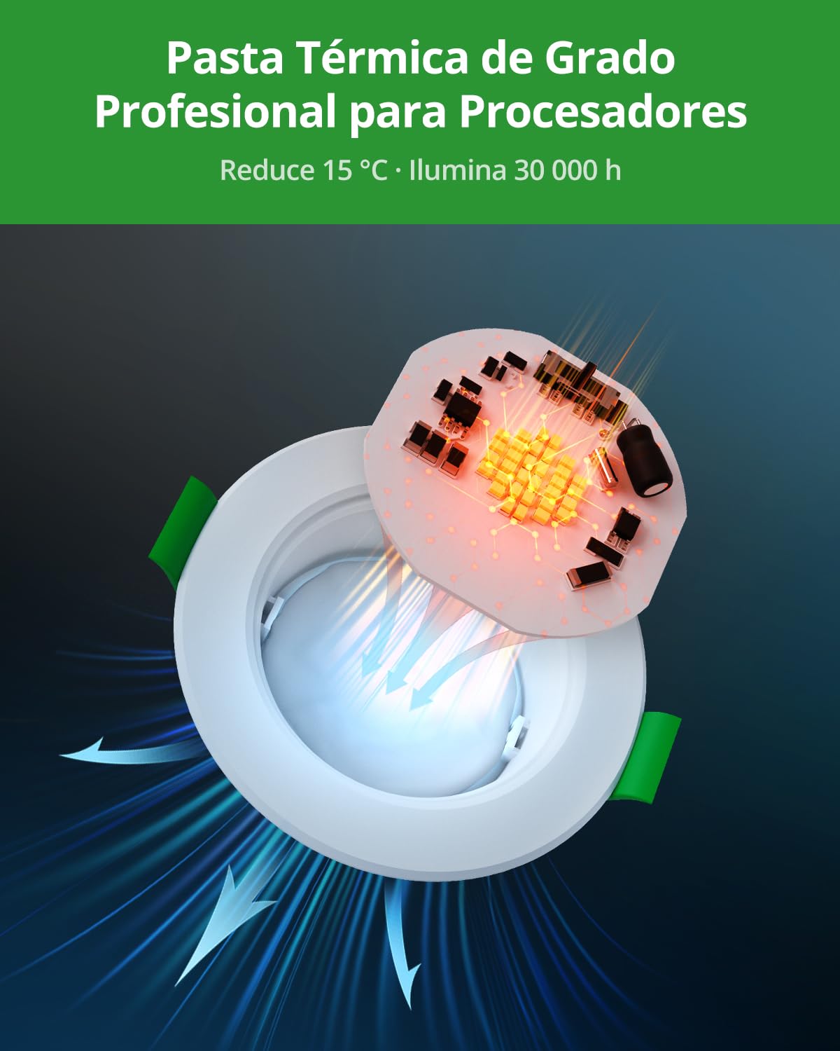 HOMEOW Pack de 20 Focos LED Interior Techo 5W, Downlight LED Empotrable Luz Calida 2700K Neutra 4000K Frío 6000K, IP44 Ojos de Buey Para Techo Baño Cocina, Apertura 68-78mm
