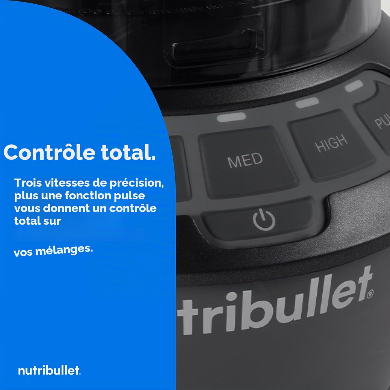 Nutribullet Mixeur chaud et froid Combo gris charbon – Comprend une puissante base de 1200 W, 3 tasses de différentes tailles, 2 couvercles rabattables pour On The Go et 1,8 l – Mixeur pour smoothies