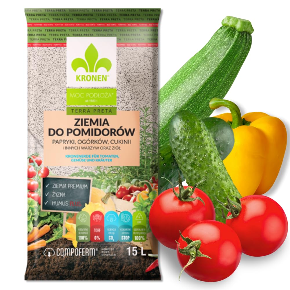Erde fr Gemse, Gemsepflanzen, Tomaten - 15L - torffrei - Tomatenerde mit  Dnger - Universalerde fr Paprika, Gurken, Zucchnini, Tomatenpflanzen -  Gemseerde : Amazon.de: Garten