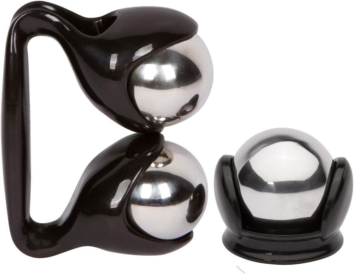 Aeiniwer Cold Massage Roller Ball Set by ErgoSett - Cold Therapy Relief Massage Ball Recovery - Trigger Point Release - 6 Hours Cold Roller Massage Ball
