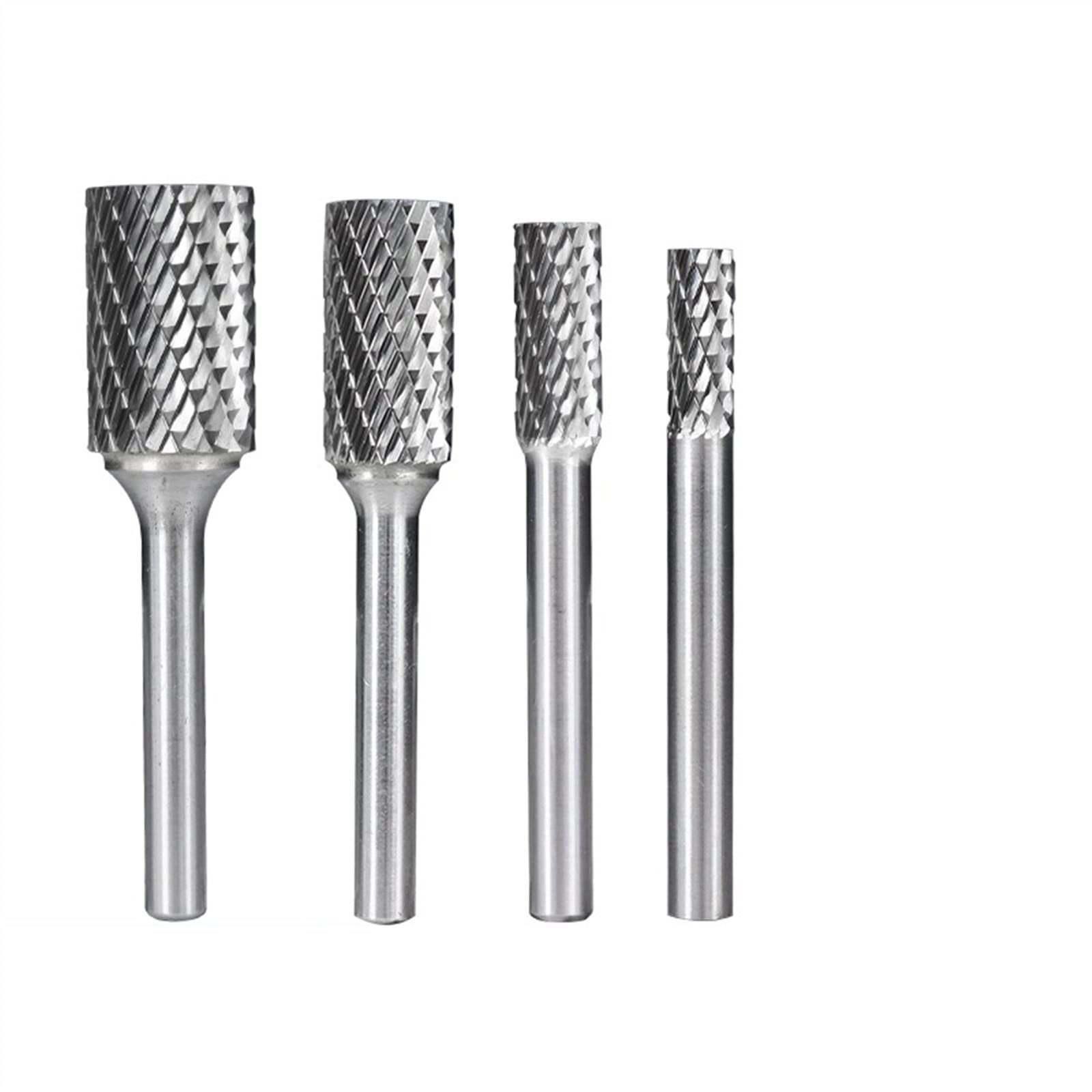 Double Cut Rotary Files for Metal Diameter 12-25.4mm 6mm Shank Tungsten Carbide Burr Bit Rotary Burrs Woodworking Tools 1Pcs(25.4x12.7mm)