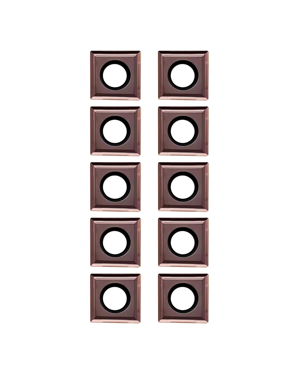 SCMT431 SCMT120404 Carbide Turning Inserts, Upgraded CVD Coated CNC Turning Inserts for Steel Cutting, SCMT Carbide Inserts for Lathe Turning Tool Holder, 10Pcs