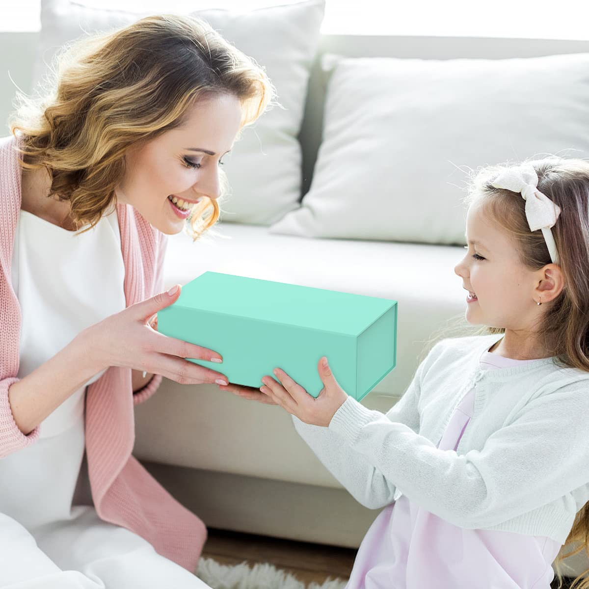 MONDEPAC Geschenkboxen mit magnetischem Deckel, 30,5 x 15,2 x 10,2 cm, für Geschenke, Luxus für Geschenkverpackungen, Brautjungfer-Geschenkboxen, magnetische Geschenkbox für Geschenke,