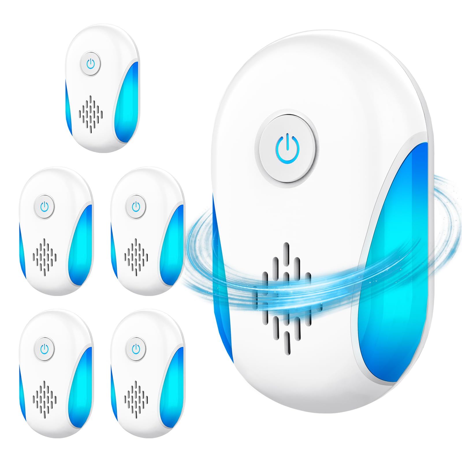 2024 Upgraded Ultrasonic Insect Repeller 6 Packs, Indoor Ultrasonic Repellent for Cockroaches, Rodents, Mice, Bugs, Ants, Mosquitoes, Mice, Spiders, Electronic Plug in Pest Control