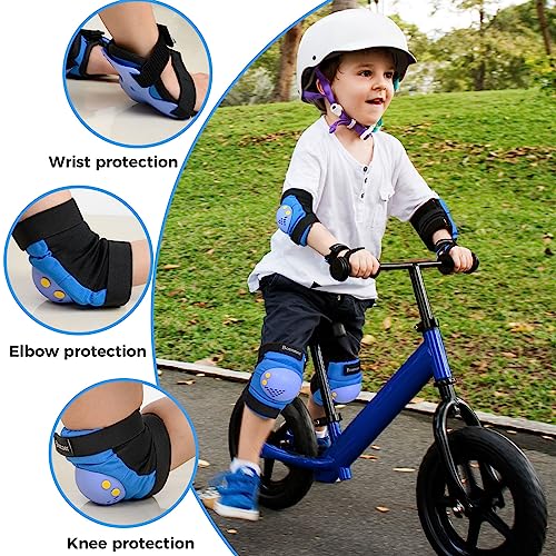 image for BOSONER Kids/Youth Knee Pads Elbow Pads Wrist Guards Set for 3-15 Year