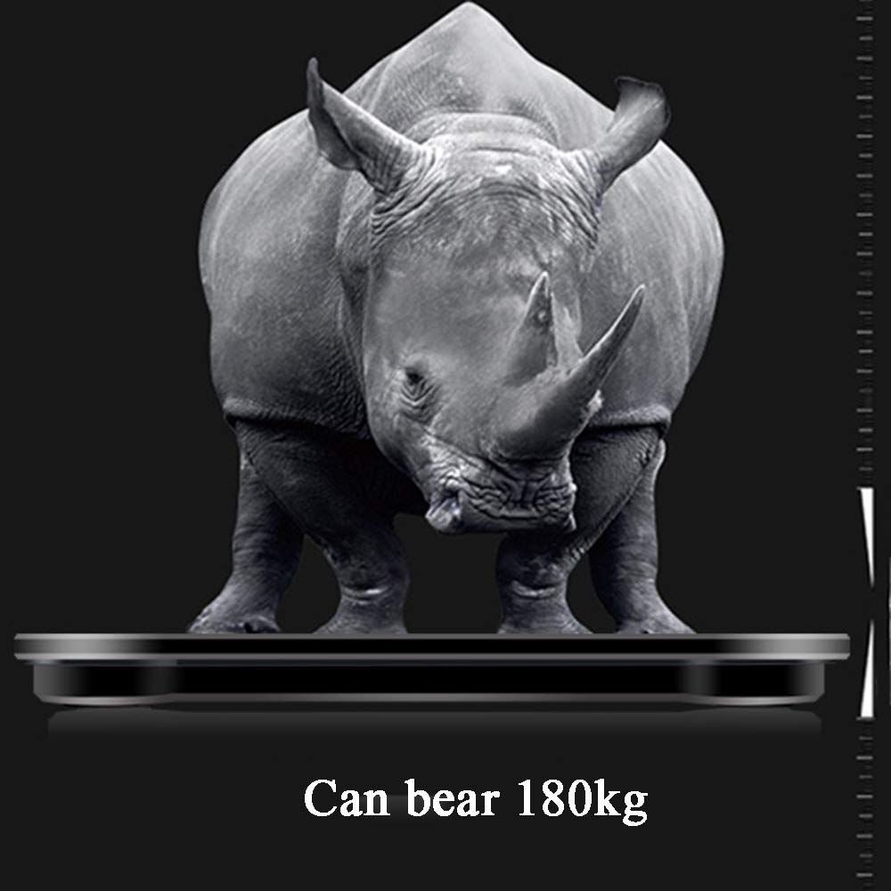 Bilance Bilancia da bagno digitale Bilancia pesapersone ad alta precisione con ampio display a LED, tecnologia Step-On, capacità 180 kg, design sottile, verde little surprise