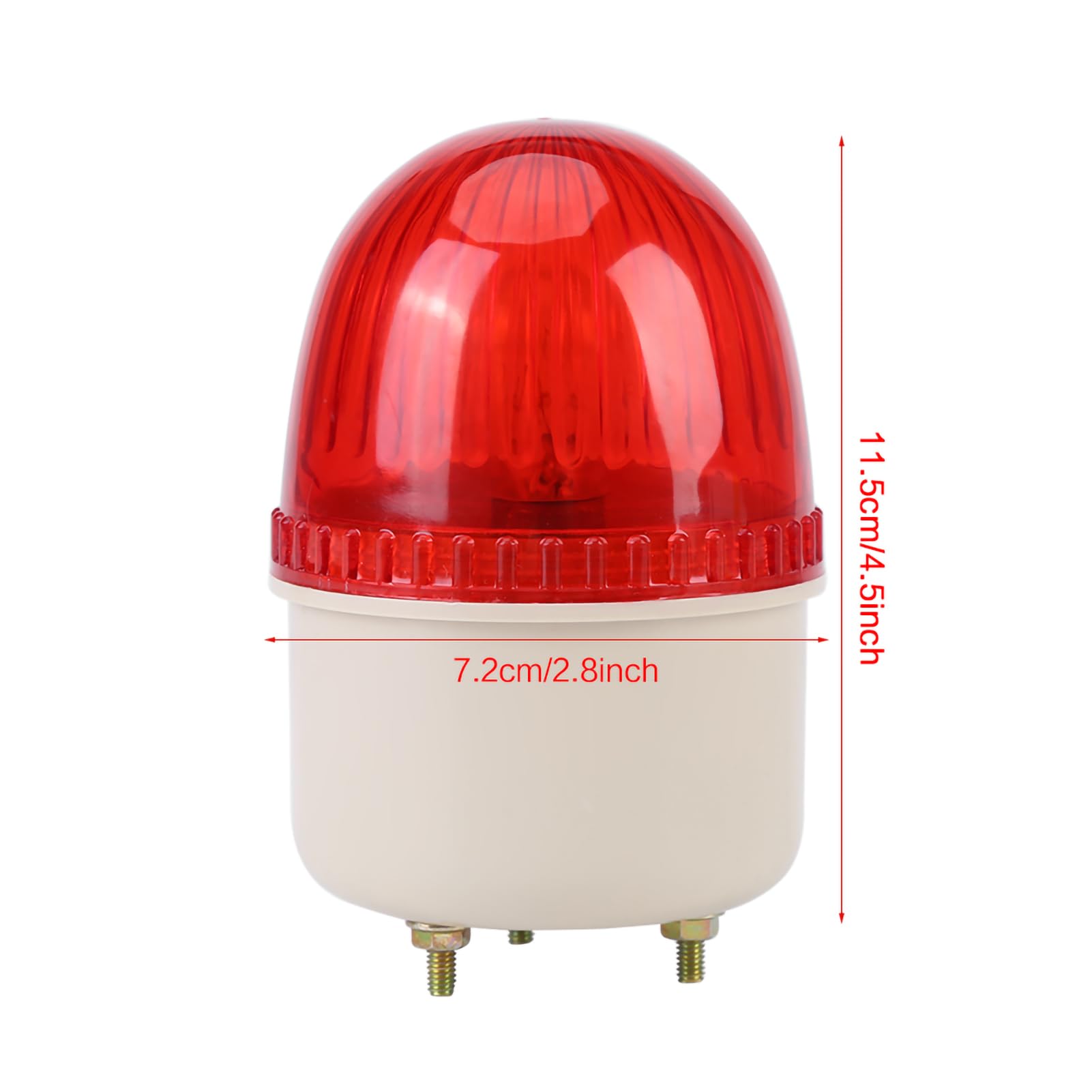 ZJchao Luce Stroboscopica Lampeggiante a LED 1PC 220V 15W, Lampada di Avvertimento Industriale per Macchine Utensili, Rossa (rosso)