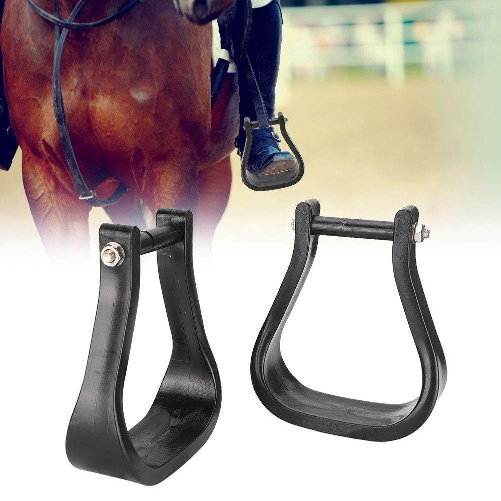 Étriers Équestres En Acier Inoxydable 304 – Largeur 12 Cm, Coussins Antidérapants, Conception Courbée Latérale – Soulage Genoux Et Chevilles