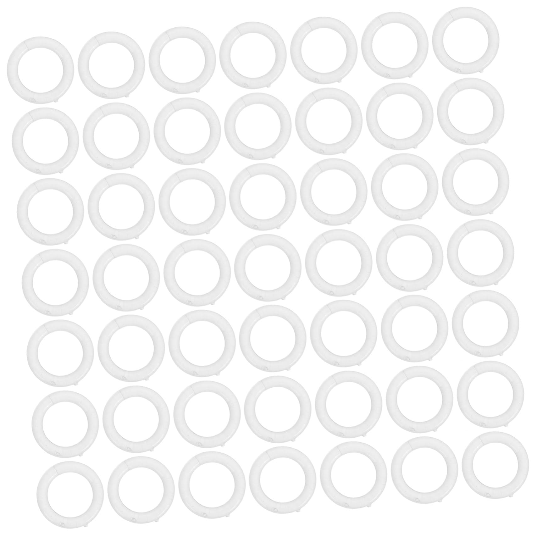 VINTORKY 100pcs Curtain Ring Accessories Curtain Rings Window Ring Roman Blind Hardware Drapery Rings Roman Rings Shade Curtain Parts Clear Drapery Ring Slider Plastic Transparent