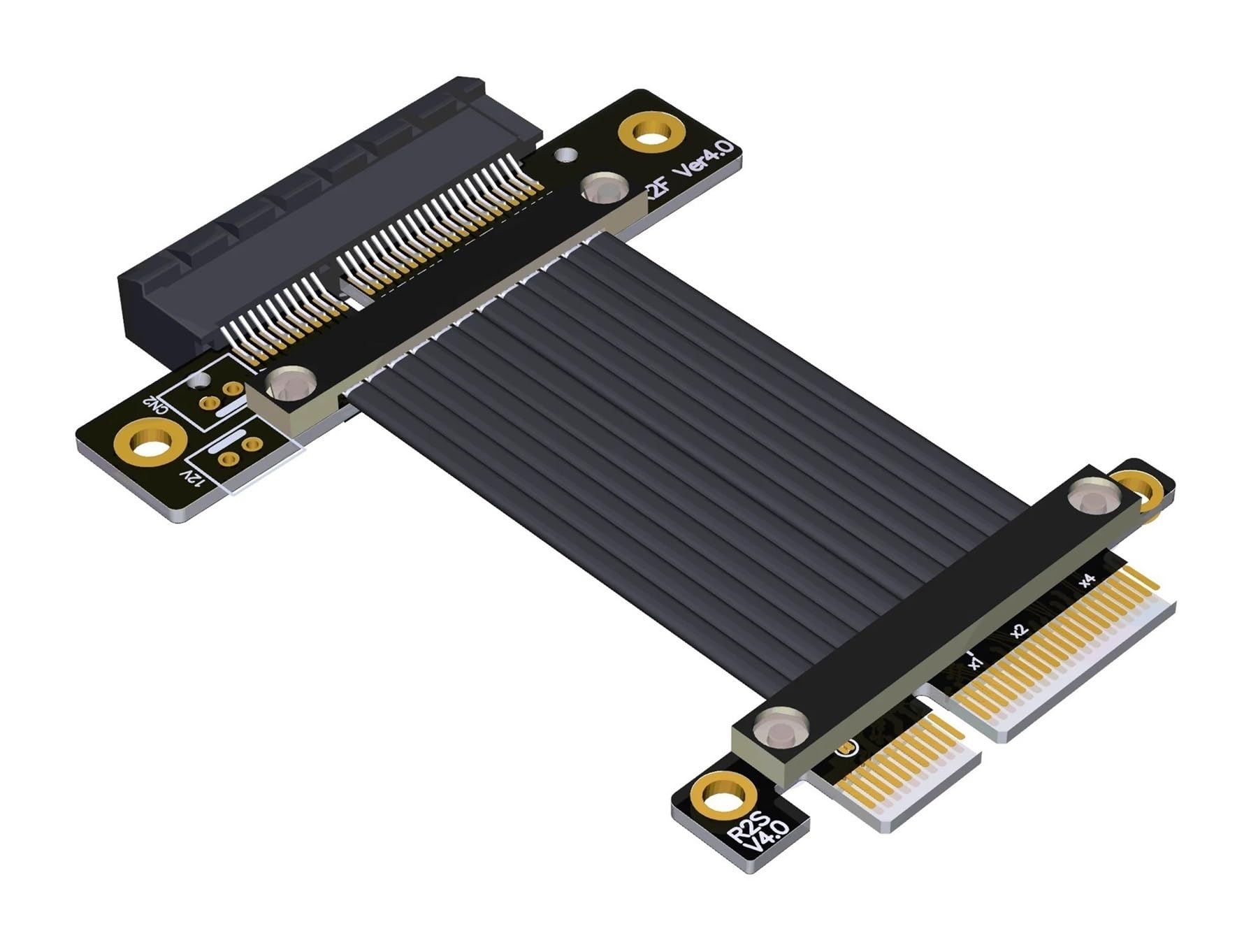 PCI-E 4X PCI Express 4.0 X4 PCIE Riser Card Converter Extender do karty graficznej GPU Miner 1 szt. (3 cm, R22SF 4.0)