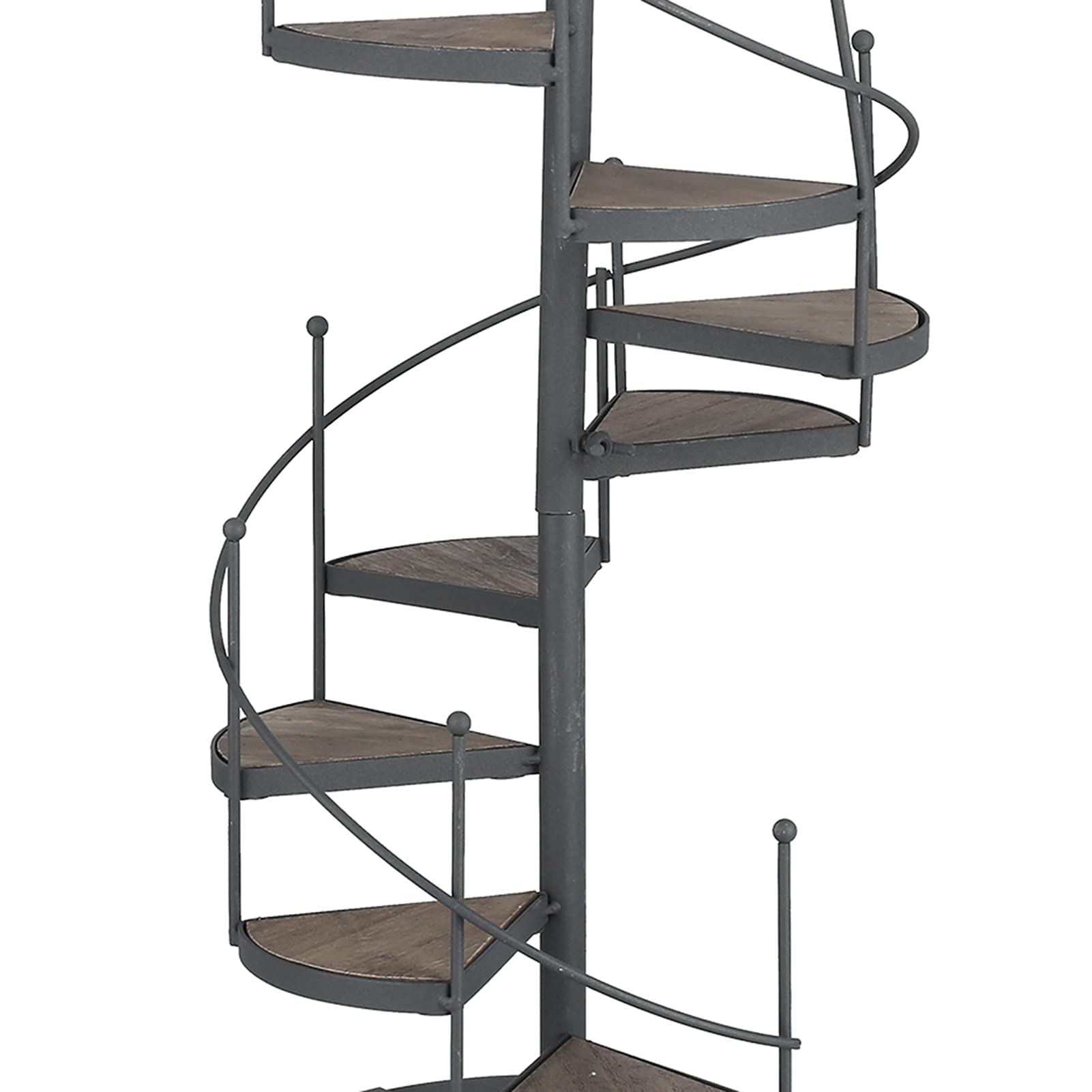 Ejoyous Soporte para Flores y Plantas de Metal Estilo Europeo - Estante con Escalera de Caracol