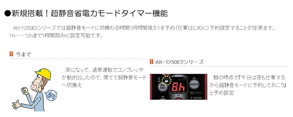 ヤンマル　Max AK-HL1250EⅡ 高圧 ４口 Amazon | マックス(MAX) 高圧エアコンプレッサ AK-HL1250E2