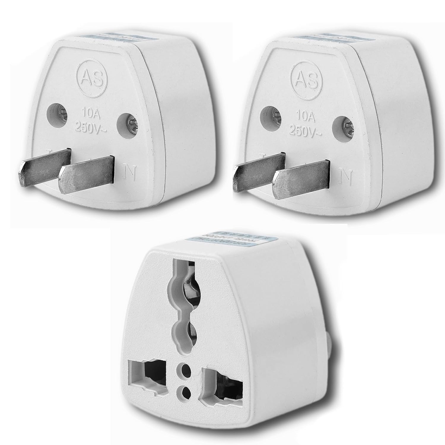 QBM UniversalSocket, Flat Blade Plug Adapter (Type A) US Type Plug Power Converter Adapter for USA,Canada,Mexico,Brazil,Philippines,Cuba,Thailand,Taiwan,Japan,Panama & More (US 3 PCS Set, Small)-picture-37