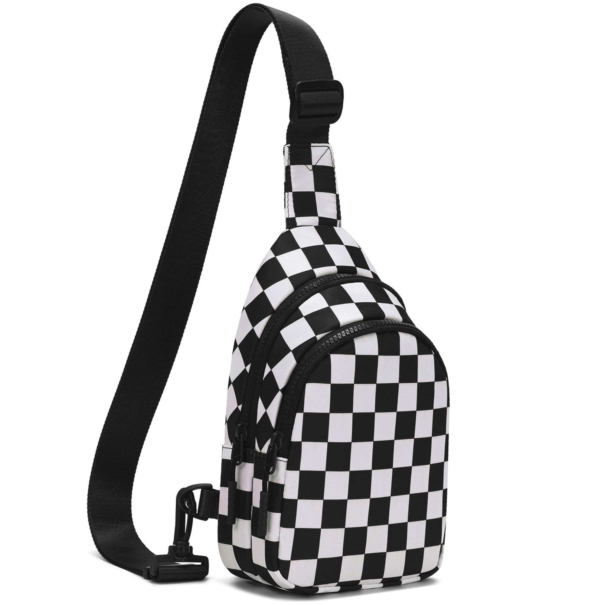 FODOKO Sling Crossbody Bag Main Compartment, Zippered Front Pockets, Adjustable Shoulder Strap, WaterResistant Lightweight