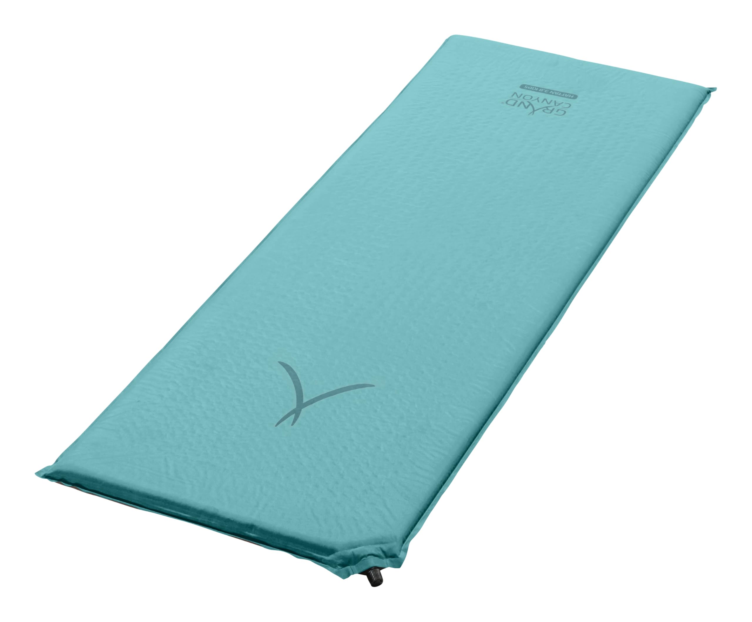 Grand Canyon HATTAN 3.8 KIDS - Tapis de camping autogonflant - 160x51x3,8cm - Meadowbrook (turquoise)