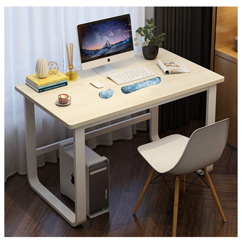 Akko Poggiapolsi per tastiera in memory foam, supporto imbottito morbido per evitare dolori ai polsi dovuti alla digitazione e al gioco costante (bianco, 390 x 70 x 19 mm