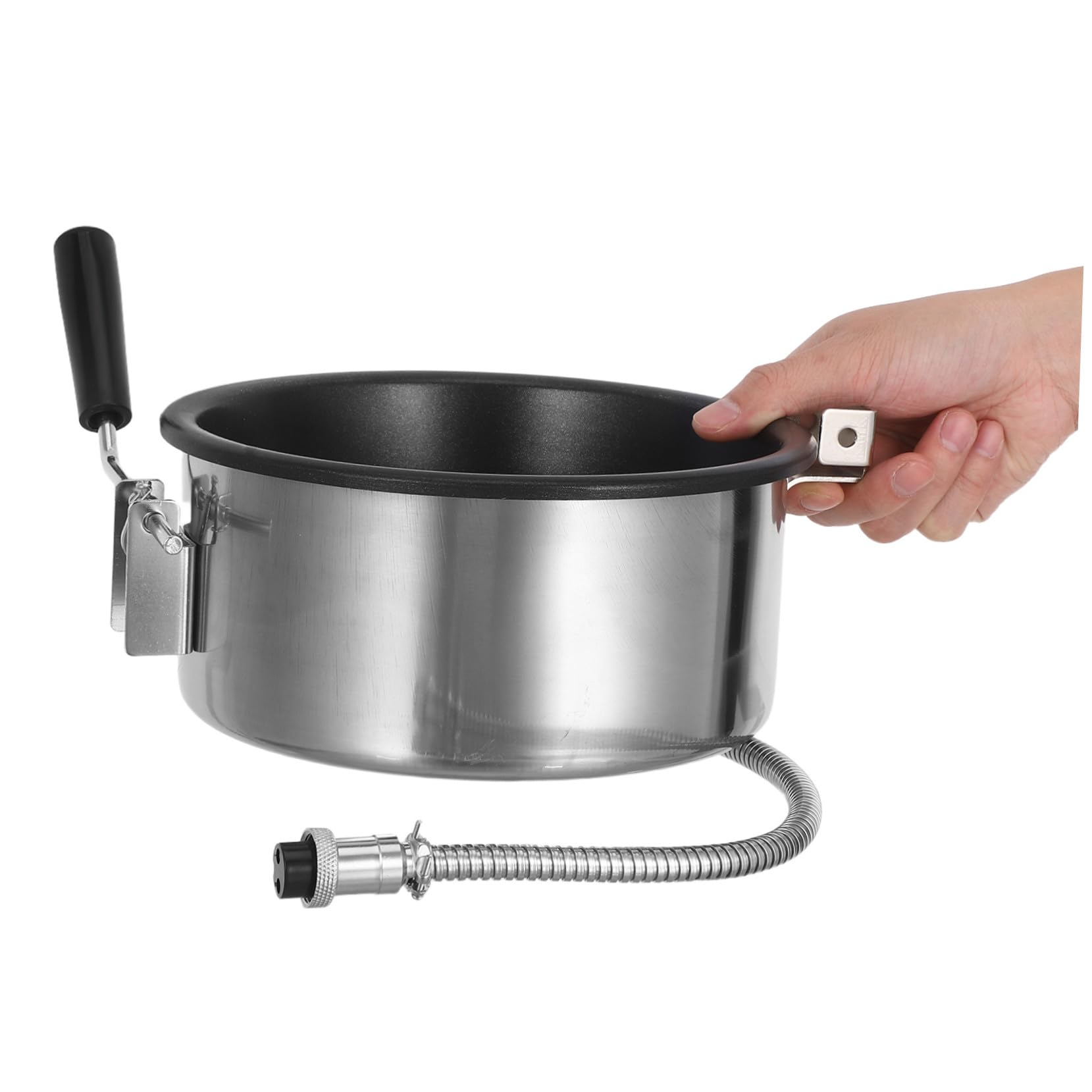 Ersatz Popcorntopf 8 Oz aus Edelstahl und Aluminium mit Antihaftbeschichtung für Popcornmaschinen Zubehör für Familienfilmabende und Kleine Küchen