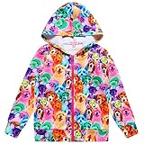 QPANCY Dog Hoodie for Girls t Zip Up Jacket Fall Spring Outfits Kids Clothes 4t 5t
