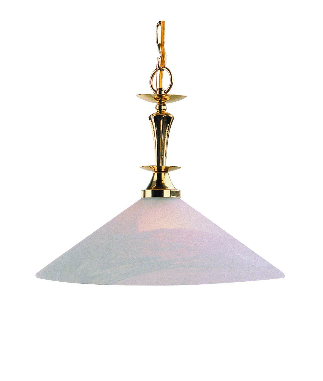 Photo 1 of **PARTS ONLY** Livex Lighting 8002-02 Pendant with White Alabaster Glass Shades, Polished Brass