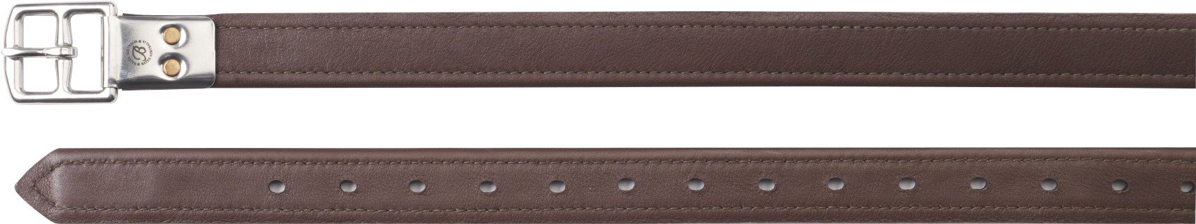 Bates Stirrup Leathers - Havana Brown, 58