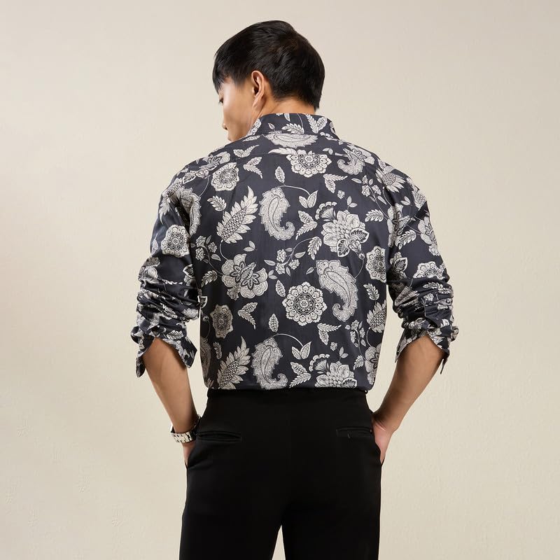 Image of MARK & ALBERT Men's Slim Fit Cotton Formal Shirt