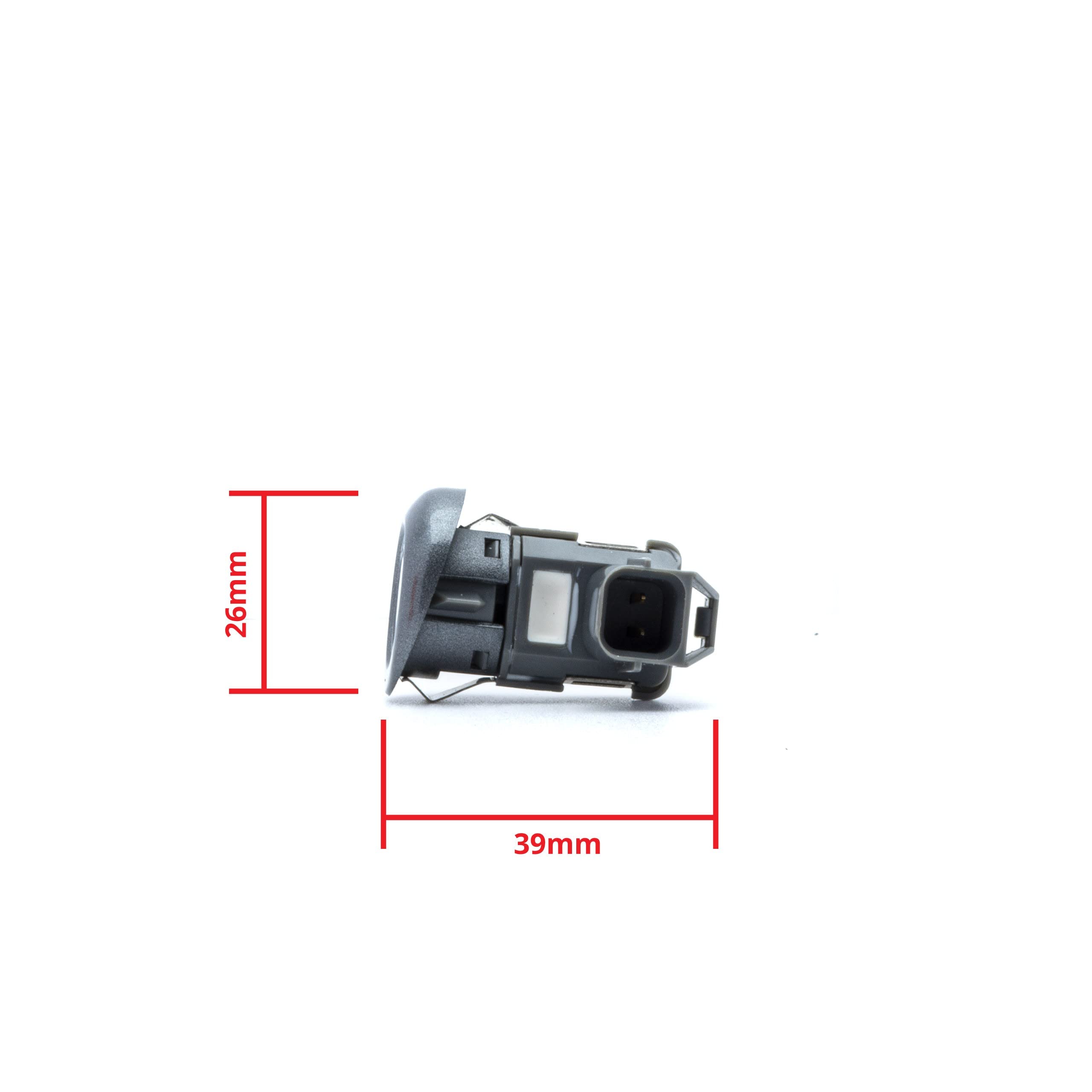 EinParts PDC OEM Czujnik Parkowania z przodu/tyłu, Czujnik Cofania Kompatybilny z Citroen C4 AirCross, C-Crosser, Mitsubishi Outlander II, Peugeot 4007