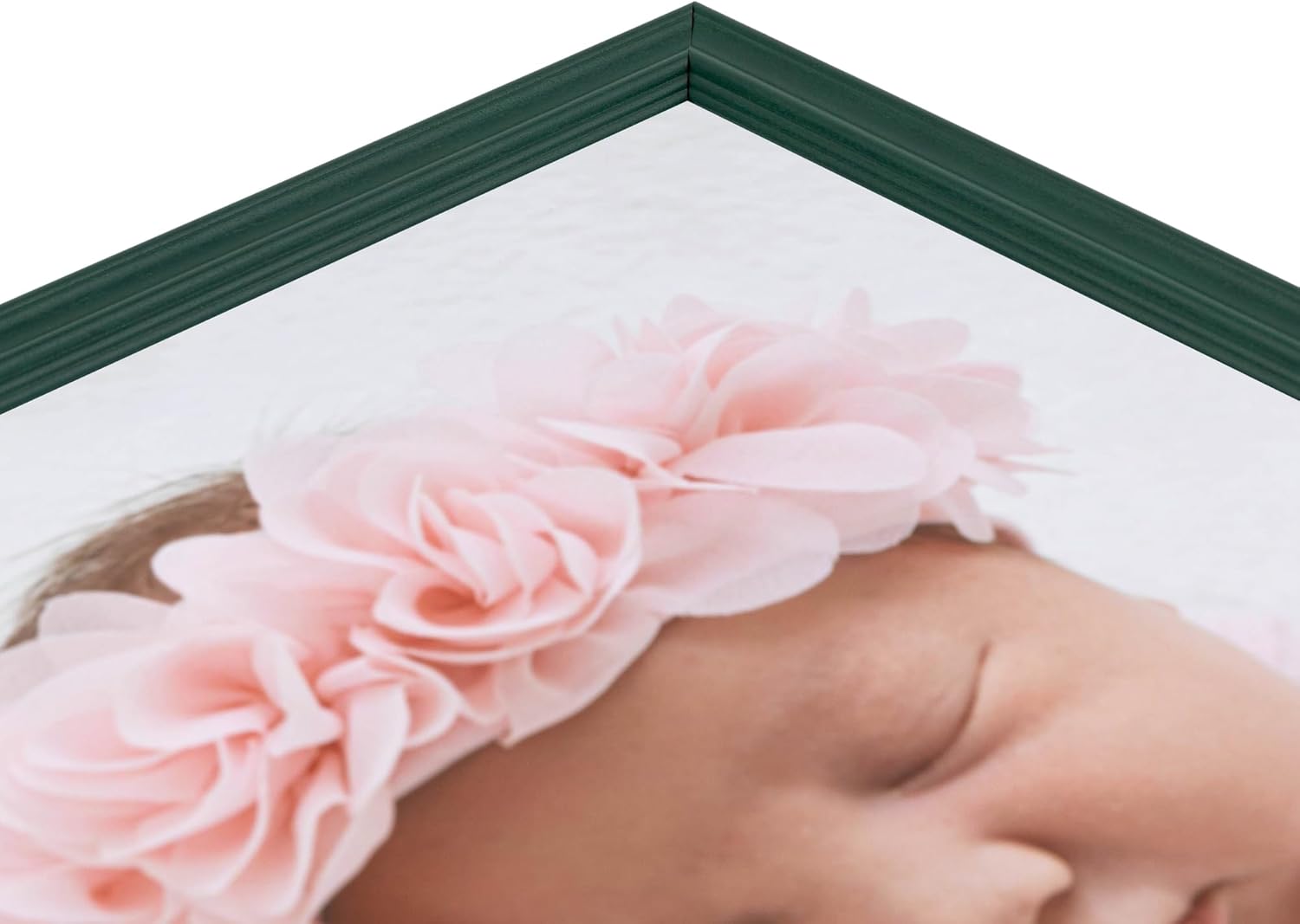 ArtToFrames 11x17 Inch Green Picture Frame, This 1.00 Inch Custom Wood Poster Frame is Green - Comes with Foam Backing 3/16 inch and Regular Glass (FBPL0066-60823-YGRN-11x17)