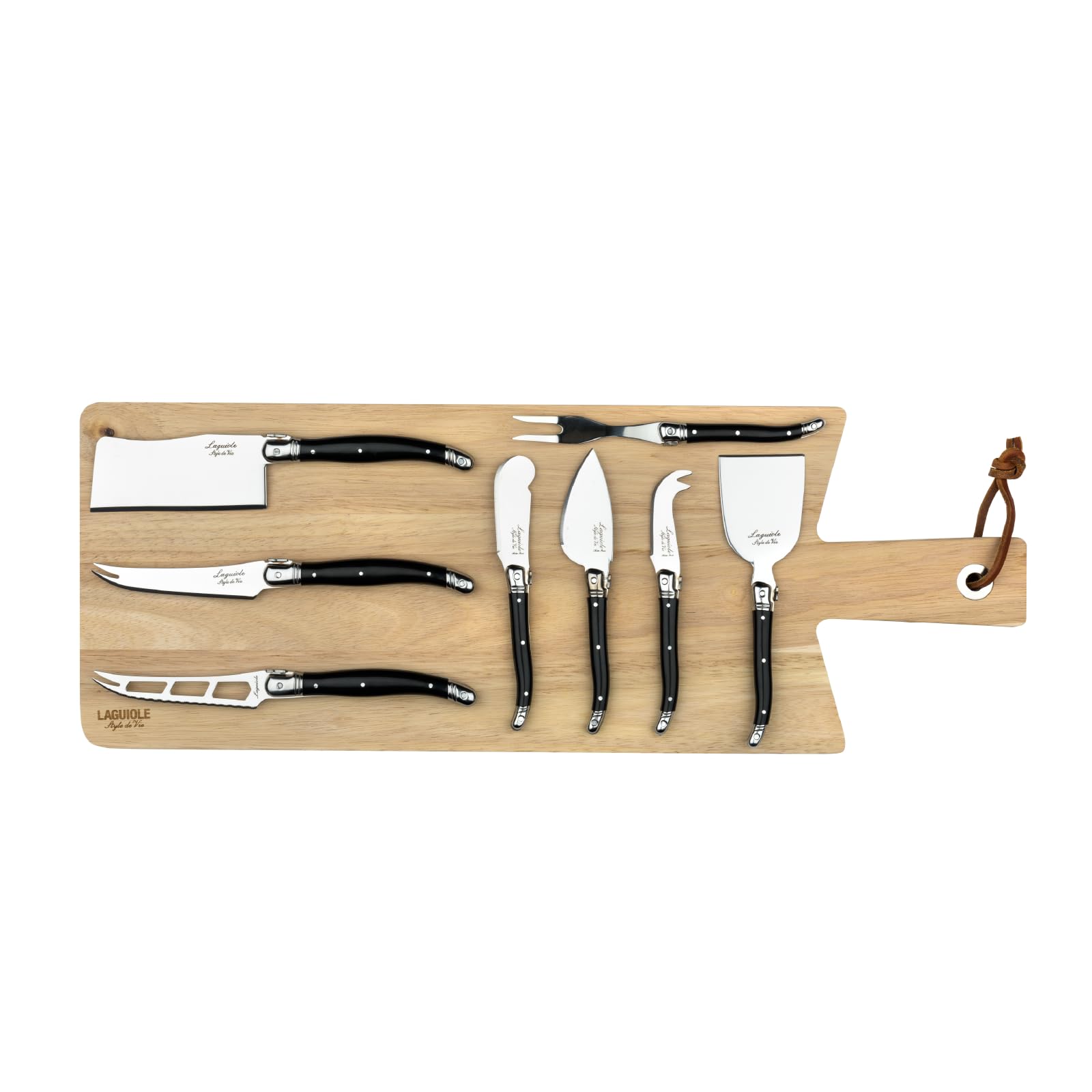 Laguiole Style de Vie Set di coltelli da formaggio, Premium Line, 8 pezzi, con bordo