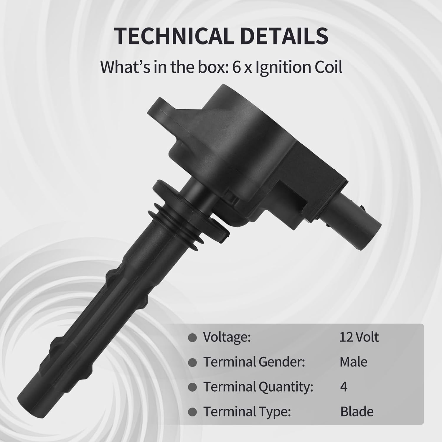 Ignition Coil Pack Fits for Ignition Coil Pack Fits for Dodge Sprinter 3500 2500, for Mercedes Benz SLK350 C350 ML350 R350 E350 G550 SL550 GL450 GL550 Plus Others Replace UF535 6PCS