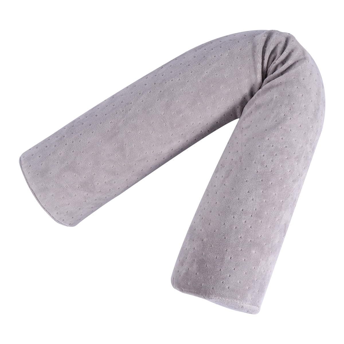 Ergonómico Espuma Viscoelástica Cilíndrica Almohada Cuello Cervical Diseño Soporte Alivio del Dolor para Uso en Cama y Escritorio